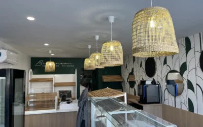 Installation d’éclairage intérieur pour la boulangerie Bironneau