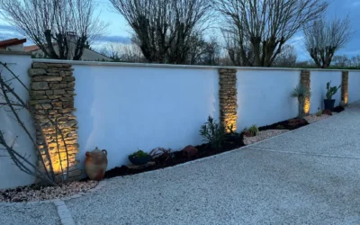 Installation éclairage extérieur chez un particulier